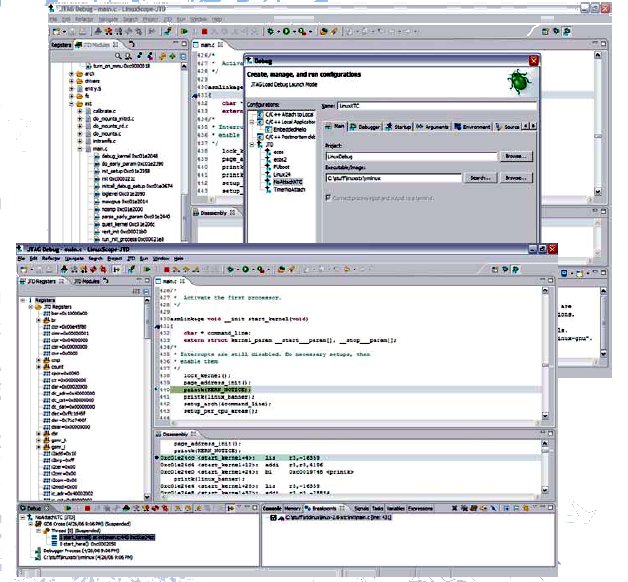 debug linux-systeemkernel bdi2000