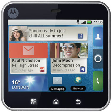 Motorola Squares Up Android Phone With Enhanced Motoblur